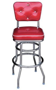 Lucy Bar Stool - Double Ring